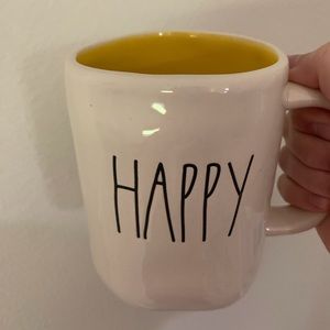New Rae Dunn happy yellow mug